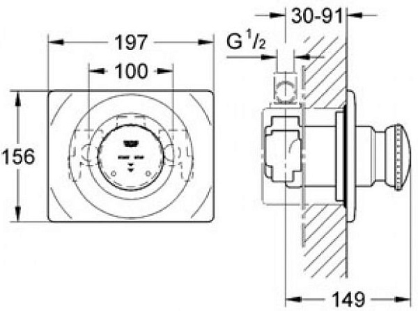 Смеситель Grohe Contromix Surf 36121000 для душа фото 2