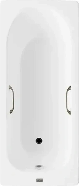 Чугунная ванна Vinsent Veron Soissons VCN1707042H/VH0012BR с квадратными бронзовыми ручками фото 1