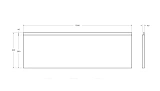 Фронтальная панель для акриловой ванны Cezares Plane_Duo 190 см PLANE_DUO-190-SCR-W37 фото 2