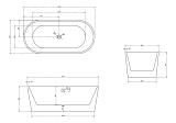 Акриловая ванна ABBER 170x80 AB9209MW фото 4