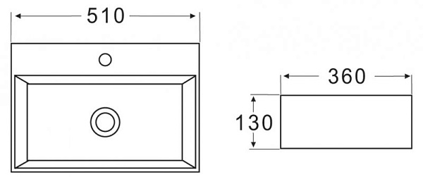 Раковина BelBagno 51 см BB1340 фото 3