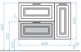Мебель для ванной Style Line Альба 90 подвесная или напольная левая фото 12
