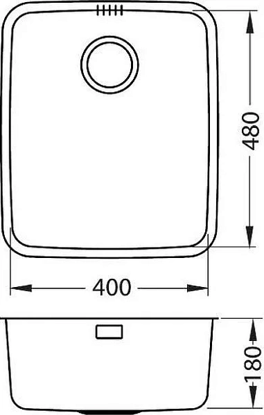 Мойка для кухни Alveus Luno 40 см 1129252 фото 7