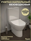 Унитаз-компакт Watersense Belinda W00136 напольный безободковый с микролифтом фото 1
