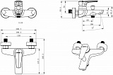 Смеситель Bravat Arden F6351385CP-01-RUS для ванны с душем фото 2