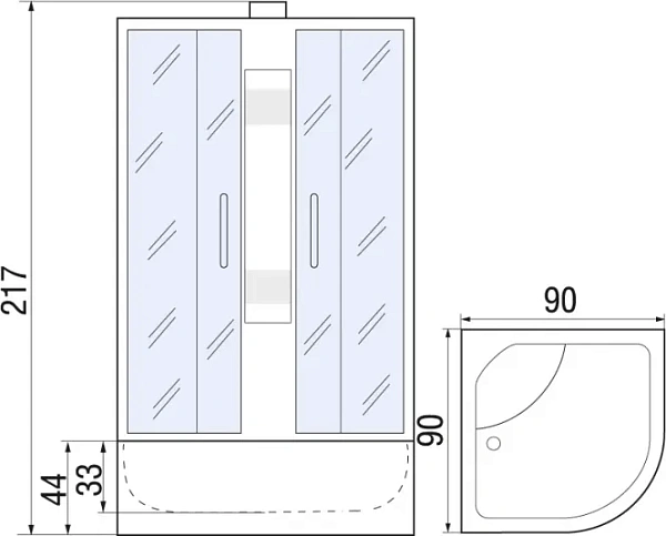 Душевая кабина RIVER LENA 10000000220 фото 3