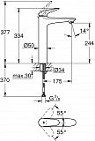 Смеситель Grohe Eurostyle 23719003 для раковины-чаши фото 3