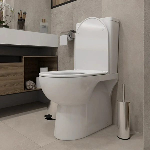 Унитаз-компакт Watersense Alina W00091 напольный безободковый с микролифтом фото 6