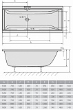 Акриловая ванна Alpen Cleo 160x75 a03611 фото 3