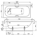 Ванна стальная Bette Form 170x75 2947-000 AD фото 4