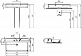 Раковина Ideal Standard Conca 80 см T379601 фото 3