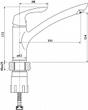 Смеситель Iddis Kitchen Line K10SB00i05 для кухонной мойки фото 3