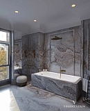 Чугунная ванна Vinsent Veron Soissons VCN1707042H/VH0015CH-AS с дугообразными хромированнами ручками и антискользящим покрытием фото 2