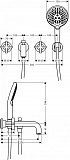 Смеситель Axor Citterio 39447000 для ванны с душем фото 2