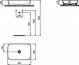 Раковина Ideal Standard Ipalyss 55 см E2076V4 фото 2