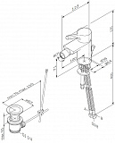 Смеситель Am.Pm X-Joy S F85B83100 для биде с донным клапаном фото 7