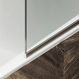 Шторка для ванны MaybahGlass 54x140 MGV-142-5у профиль хром стекло бесцветное фото 2