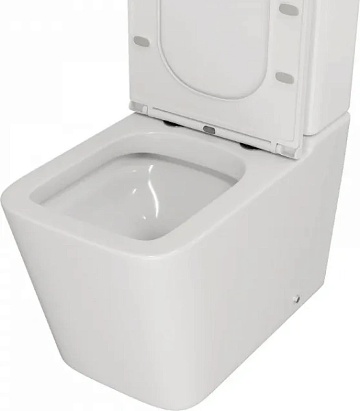 Унитаз-компакт Watersense Eva W00748 напольный безободковый с микролифтом фото 7