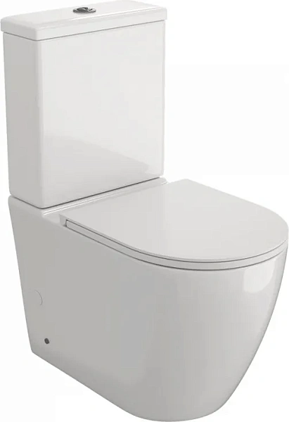 Унитаз-компакт Teymi Milana R W00747 напольный безободковый с микролифтом фото 5