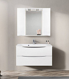 Зеркало-шкаф BelBagno Marino 100x75 MARINO-SPC-1000/750-2A-BL-P с подсветкой фото 9