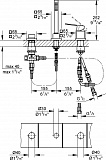 Смеситель Grohe Eurocube 19966000 на борт ванны фото 2