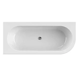 Акриловая ванна Cezares Slim 180x80 SLIM CORNER-180-80-60-L-W37-SET с панелью и сливом-переливом левая фото 2