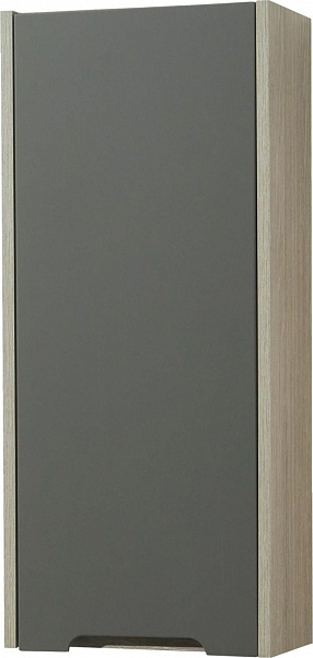 Шкаф-пенал Акватон Оливия 35x80 см тёмное дерево / серый 1A254703OLUGR правый фото 1