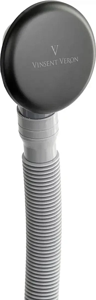 Слив-перелив Vinsent Veron VB150.758 автомат Click Clack черный матовый фото 2
