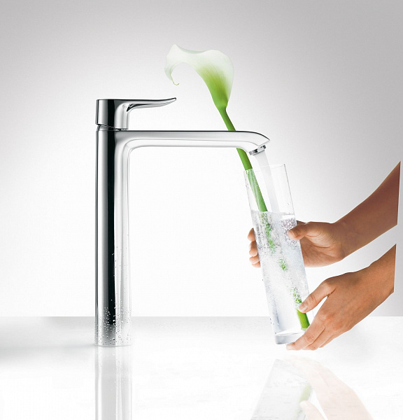 Смеситель Hansgrohe Metris 31184000 для раковины-чаши фото 4