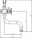 Смеситель Kaiser Lux 11255 для ванны с душем фото 2