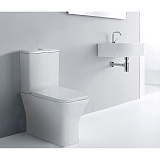 Унитаз-компакт Azario Blaise AZ-55-1 напольный безободковый с сиденьем микролифт фото 16
