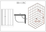 Душевая кабина Esbano Elegancia ESKB115CR фото 11