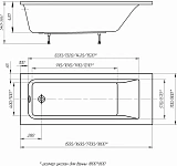 Акриловая ванна Aquatek Калибри 150x70 KL150-0000001 фото 5