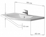 Раковина BelBagno Prospero 60 см BB600DVB фото 2