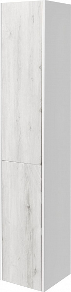 Шкаф-пенал Акватон Сакура 33x176 см белый / светлое дерево 1A219903SKW8L левый фото 1