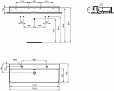 Раковина Ideal Standard Conca 120 см T380301 фото 9