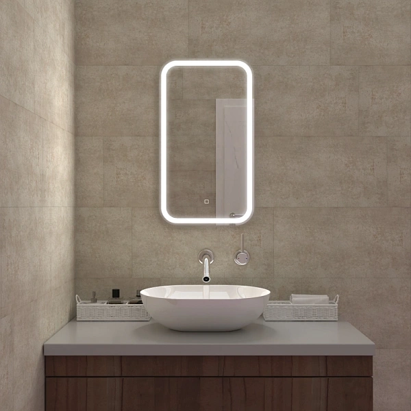 Зеркало Mixline Мальта 70x40 4660245996078 с подсветкой фото 3