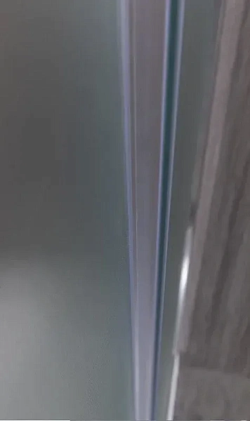 Душевой уголок Esbano 100x200x100 ESUGR8034 профиль хром стекло матовое рифленое фото 4