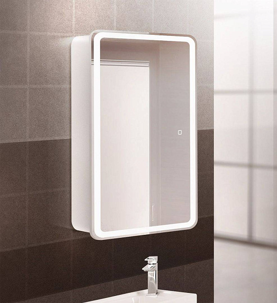 Зеркало-шкаф BelBagno Marino 50x80 SPC-MAR-500/800-1A-LED-TCH с подсветкой фото 12