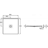 Ультратонкий душевой поддон Jacob Delafon Replay 90x90 N140K-00 фото 2