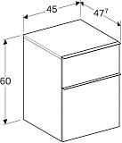 Тумба Geberit iCon 45 см 841047000 фото 4