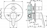 Смеситель Ideal Standard Dot 2.0 A7165AA для ванны с душем с внутренней частью фото 2