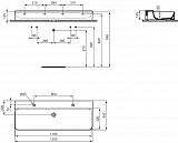 Раковина Ideal Standard Conca 120 см T380801 фото 5