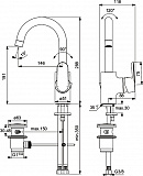 Смеситель Ideal Standard Vito B0410AA для раковины с донным клапаном фото 3