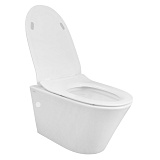 Унитаз Creo Ceramique CR1100NR подвесной безободковый с сиденьем микролифт фото 2
