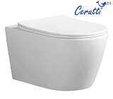 Унитаз Ceruttispa Sella Aria CT9954 подвесной безободковый с микролифтом фото 1