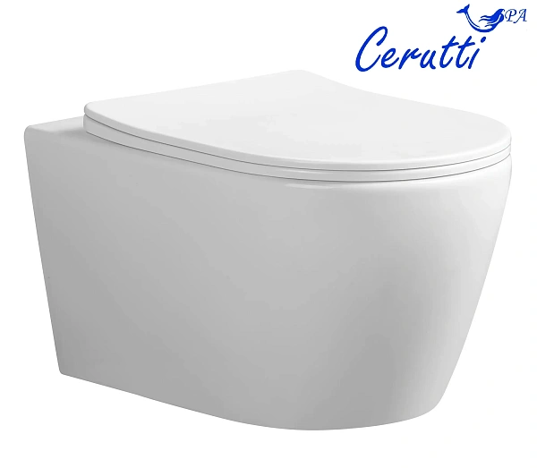 Унитаз Ceruttispa Sella Aria CT9954 подвесной безободковый с микролифтом фото 1