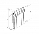 Радиатор Royal Thermo Vittoria 4 секций RTVS50004 фото 2