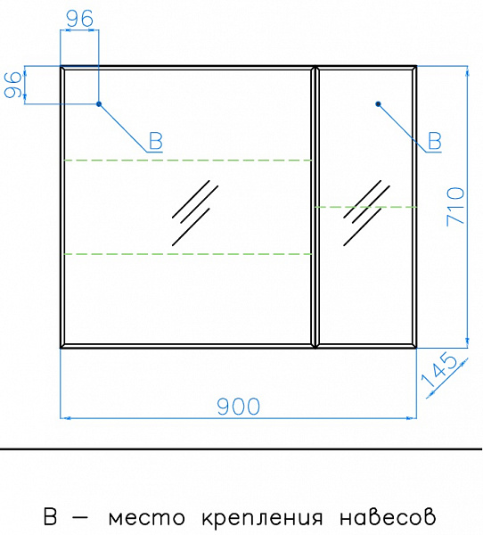 Зеркало-шкаф Style Line Берлин 90x71 СС-00002250 фото 3