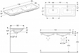 Раковина Geberit Renova Plan 130 см 122230000 фото 2